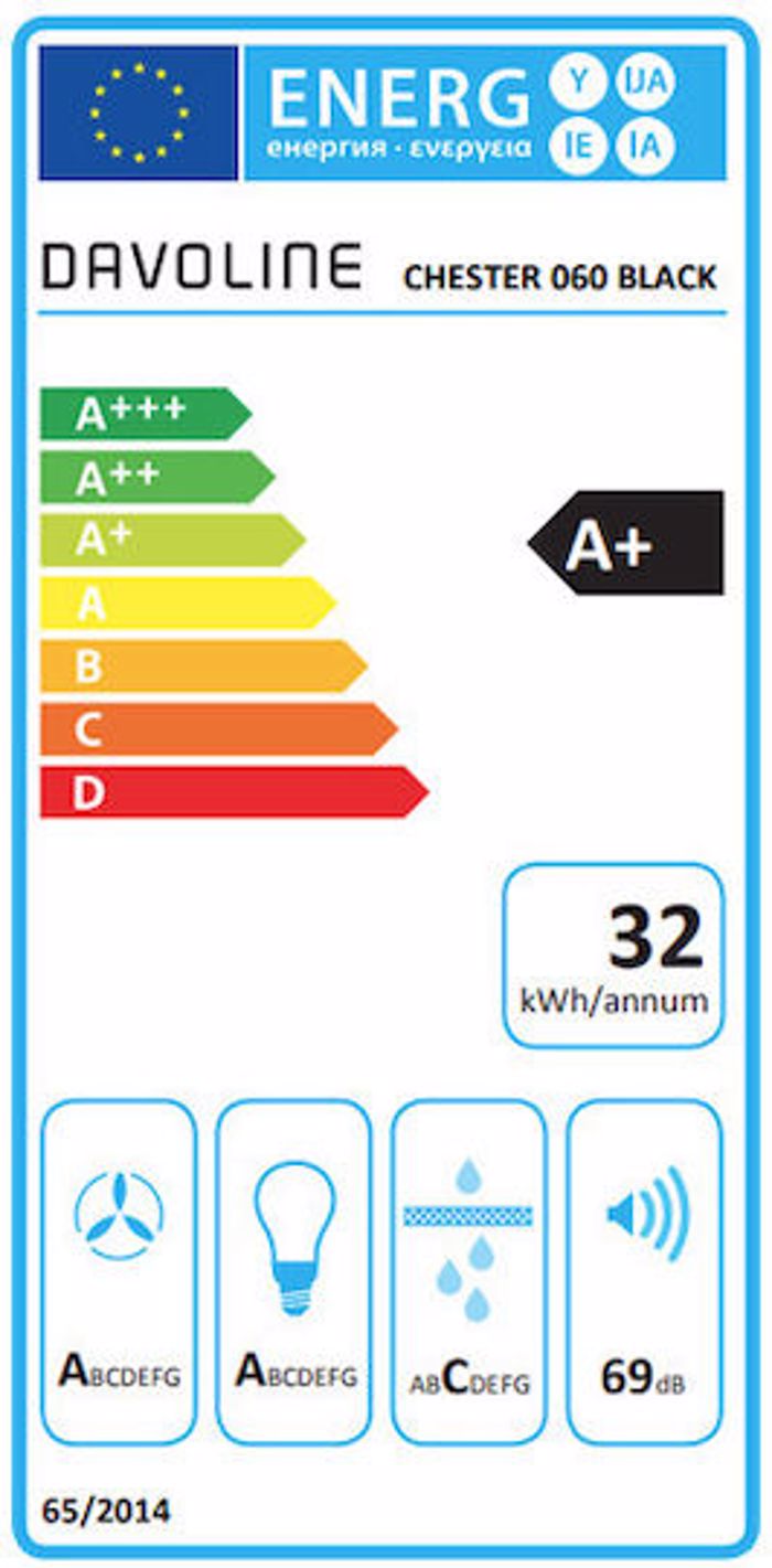 Aporrofitiras Tzaki Davoline Chester 060 BL Black 60 cm